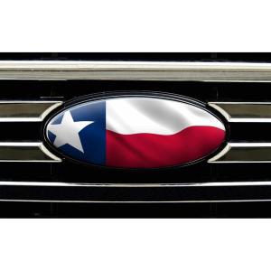 Mossy Oak Graphics Auto Emblem Skin, Easy to Install Vinyl Wrap, Fits Any Auto Emblem on Trucks, Cars, or SUVs(Texas State Flag)