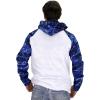 Mossy Mossy Oak Mens Fishing Hoodie, UV SPF Sun Protection Camo Fishing Sweatshirt with Face Mask Gaiter, XX-Large, Marlin Blue