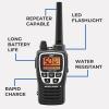Midland GXT1050VP4 GMRS Two-Way Radio (50-Channel, Long Range, 142 Privacy Codes, SOS, NOAA, Rechargeable Nickle Battery, Mossy Oak Camo, 2-Pack)(Black/Li-ion)
