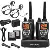 Midland GXT1050VP4 GMRS Two-Way Radio (50-Channel, Long Range, 142 Privacy Codes, SOS, NOAA, Rechargeable Nickle Battery, Mossy Oak Camo, 2-Pack)(Black/Li-ion)