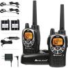 Midland GXT1050VP4 GMRS Two-Way Radio (50-Channel, Long Range, 142 Privacy Codes, SOS, NOAA, Rechargeable Nickle Battery, Mossy Oak Camo, 2-Pack)(Black/Silver)