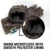 Mossy Oak Camo Hunting Gloves -Cold Weather Fleece Hunting Gloves for Men – Stretch Material with Textured Palm Grip