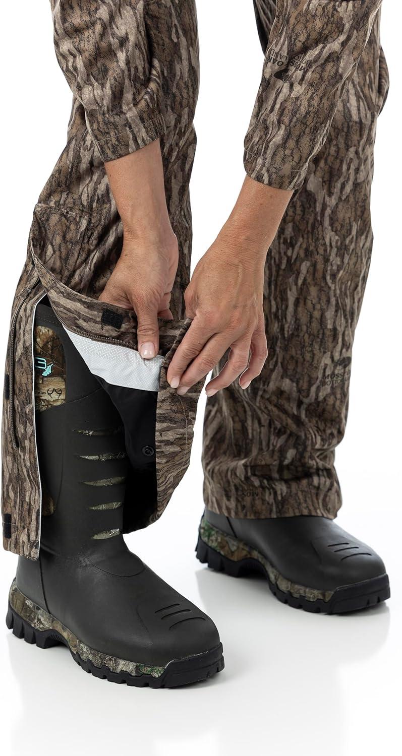 image:imageDSG Outerwear Womens Nova Rain Pants Waterproof Breathable Lightweight Hunting amp Outdoor PantsMossy Oak Bottomland New