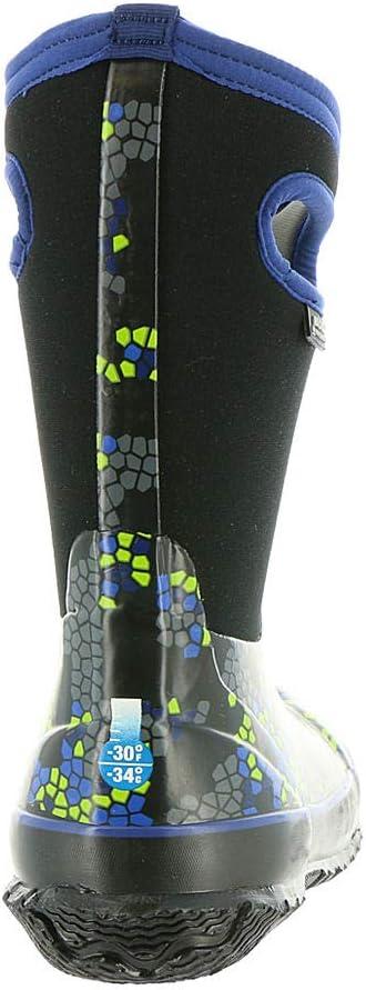 image:imageBOGS unisexchild Classic High Waterproof Insulated Rubber Neoprene Rain BootSnow BootAxel Print Black Multi