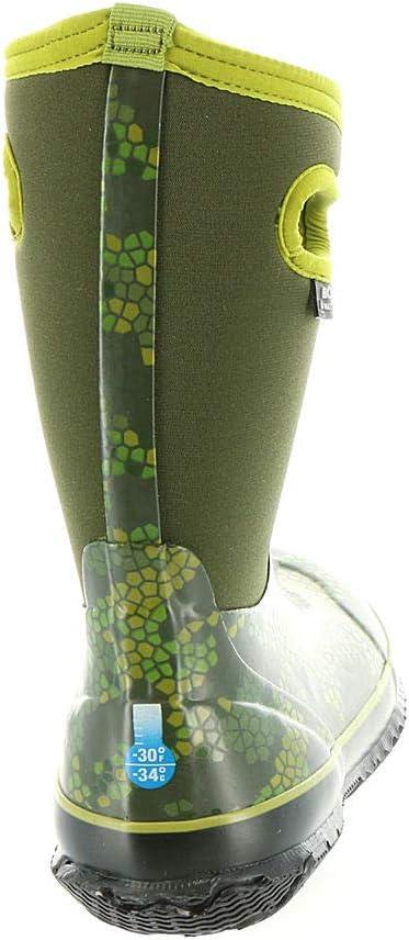 image:imageBOGS unisexchild Classic High Waterproof Insulated Rubber Neoprene Rain BootSnow BootAxel PrintMossMulti