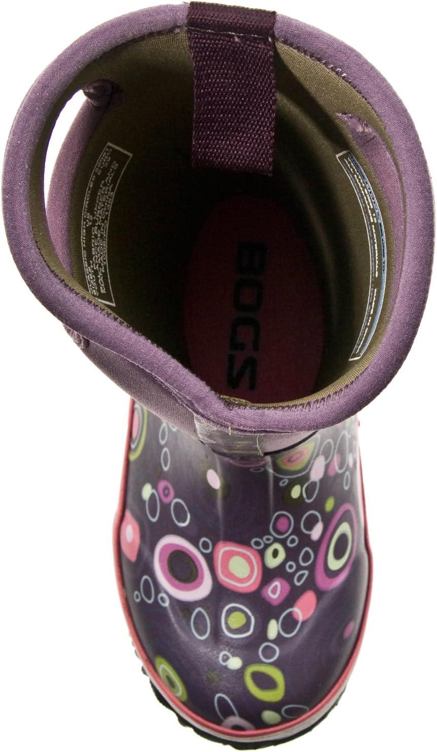 image:imageBOGS unisexchild Classic High Waterproof Insulated Rubber Neoprene Rain BootSnow BootPlum