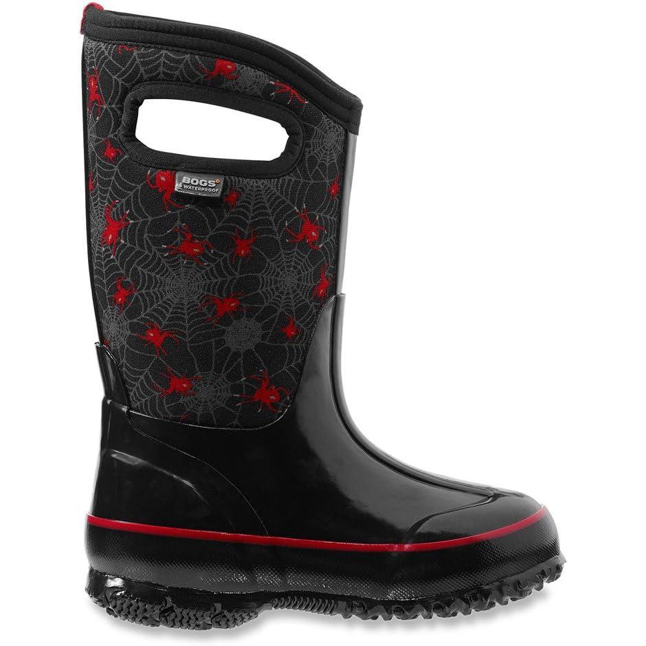 image:imageBOGS unisexchild Classic High Waterproof Insulated Rubber Neoprene Rain BootSnow BootCreepy Crawler PrintBlackMulti