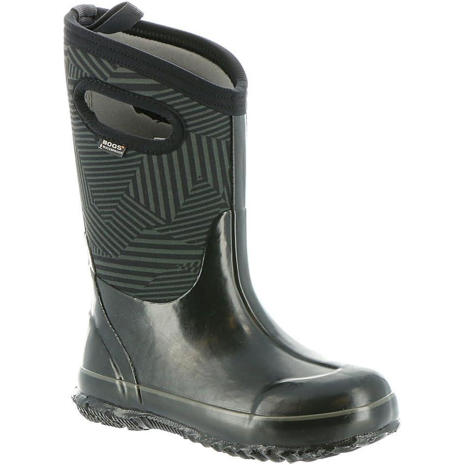 image:imageBOGS unisexchild Classic High Waterproof Insulated Rubber Neoprene Rain BootSnow BootPhaser PrintBlackMulti