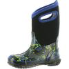 BOGS unisex-child Classic High Waterproof Insulated Rubber Neoprene Rain BootSnow Boot(Axel Print – Black Multi)