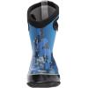 BOGS unisex-child Classic High Waterproof Insulated Rubber Neoprene Rain BootSnow Boot(Axel Print/Blue/Multi)