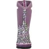 BOGS unisex-child Classic High Waterproof Insulated Rubber Neoprene Rain BootSnow Boot(Dots Print/Purple/Multi)