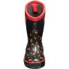 BOGS unisex-child Classic High Waterproof Insulated Rubber Neoprene Rain BootSnow Boot(Lightning-black)