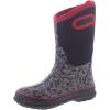 BOGS unisex-child Classic High Waterproof Insulated Rubber Neoprene Rain BootSnow Boot(Maze Geo Print – Black)