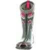 BOGS unisex-child Classic High Waterproof Insulated Rubber Neoprene Rain BootSnow Boot(Pansies Print/Dark Gray/Multi)