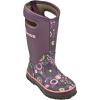 BOGS unisex-child Classic High Waterproof Insulated Rubber Neoprene Rain BootSnow Boot(Plum)