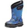BOGS unisex-child Classic High Waterproof Insulated Rubber Neoprene Rain BootSnow Boot(Axel Print/Blue/Multi)