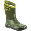 BOGS unisex-child Classic High Waterproof Insulated Rubber Neoprene Rain BootSnow Boot(Axel Print/Moss/Multi)