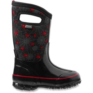 BOGS unisex-child Classic High Waterproof Insulated Rubber Neoprene Rain BootSnow Boot(Creepy Crawler Print/Black/Multi)