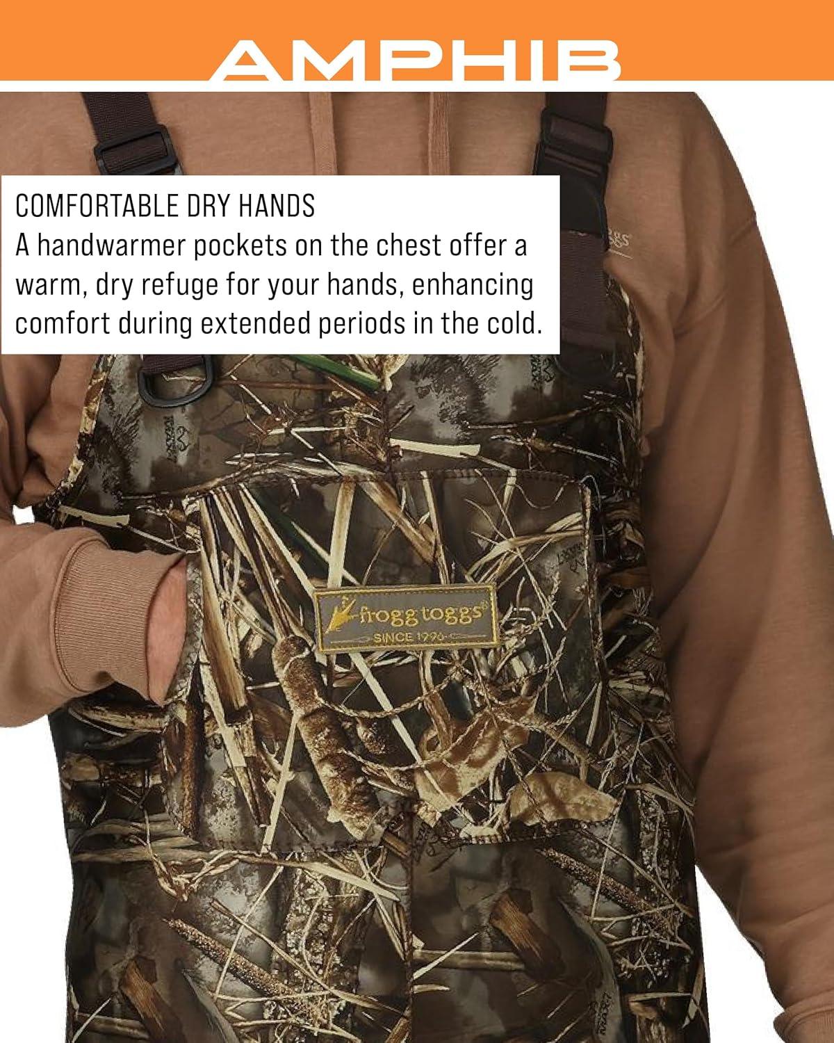 image:imageFROGG TOGGS Amphib Neoprene Bootfoot Waterproof Fishing Camo Chest Wader for FishingRealtree Max7