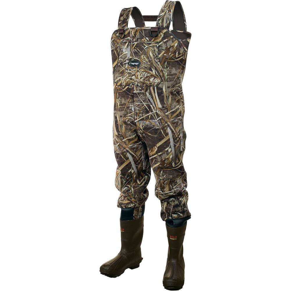 image:imageFROGG TOGGS Amphib Neoprene Bootfoot Waterproof Fishing Camo Chest Wader for FishingRealtree Max5
