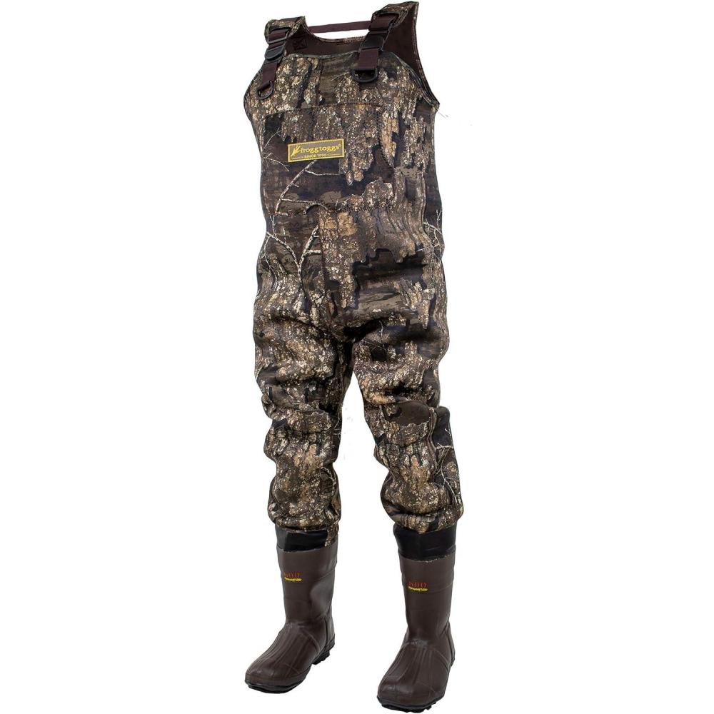 image:imageFROGG TOGGS Amphib Neoprene Bootfoot Waterproof Fishing Camo Chest Wader for FishingRealtree Timber