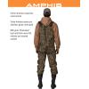 FROGG TOGGS Amphib Neoprene Bootfoot Waterproof Fishing Camo Chest Wader for Fishing(Mossy Oak Bottomland)