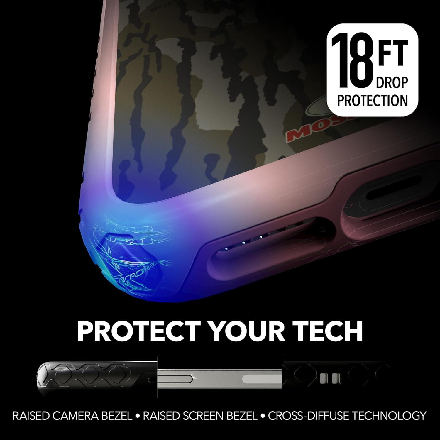 image:imagecellhelmet Mossy Oak Agua Seafoam DualLayer Case in Slate Blue Designed for iPhone XR Shock amp Drop Proof Durable As Seen on Shark TankBottomland Orig Pink Magnolia