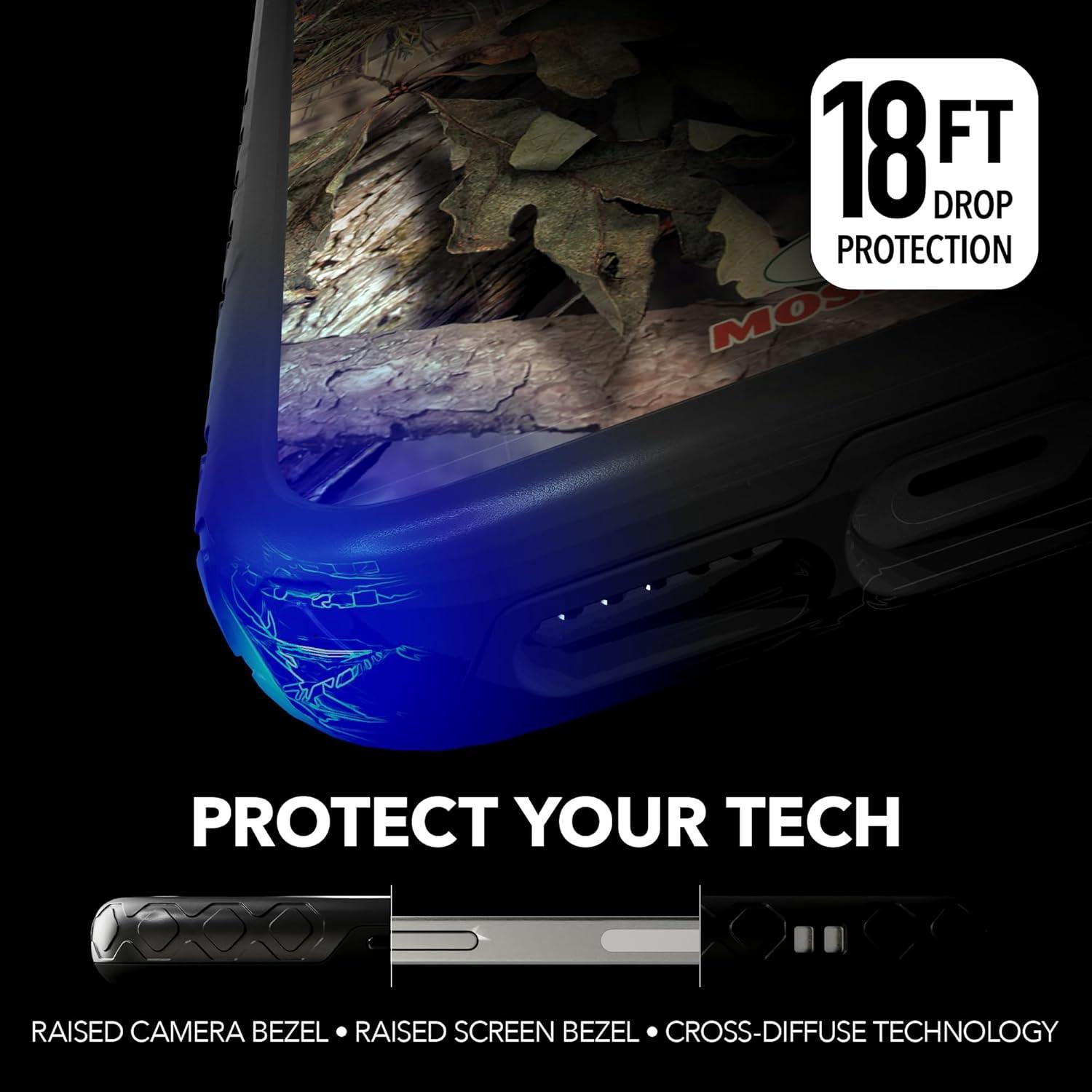 image:imagecellhelmet Mossy Oak Agua Seafoam DualLayer Case in Slate Blue Designed for iPhone XR Shock amp Drop Proof Durable As Seen on Shark TankBreakup Country Onyx Black