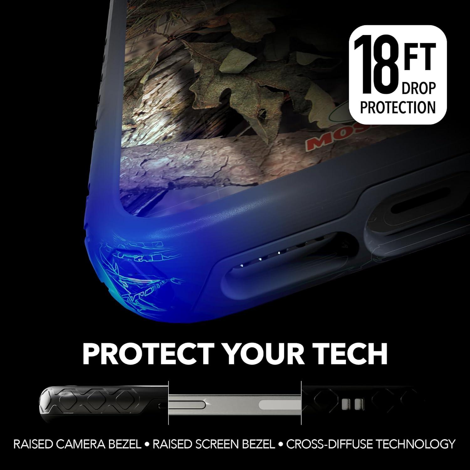 image:imagecellhelmet Mossy Oak Agua Seafoam DualLayer Case in Slate Blue Designed for iPhone XR Shock amp Drop Proof Durable As Seen on Shark TankBreakup Country Slate Blue
