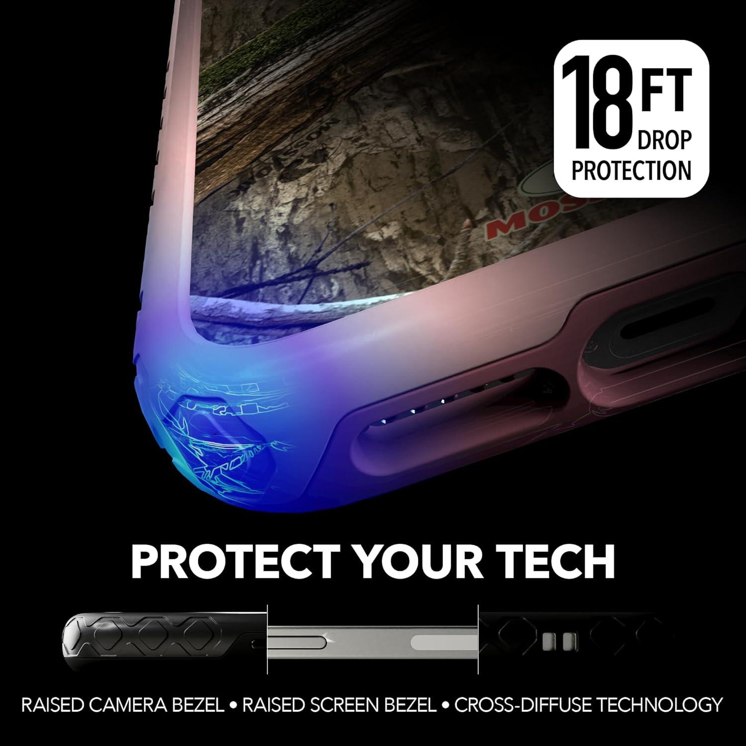 image:imagecellhelmet Mossy Oak Agua Seafoam DualLayer Case in Slate Blue Designed for iPhone XR Shock amp Drop Proof Durable As Seen on Shark TankCountry DNA Pink Magnolia