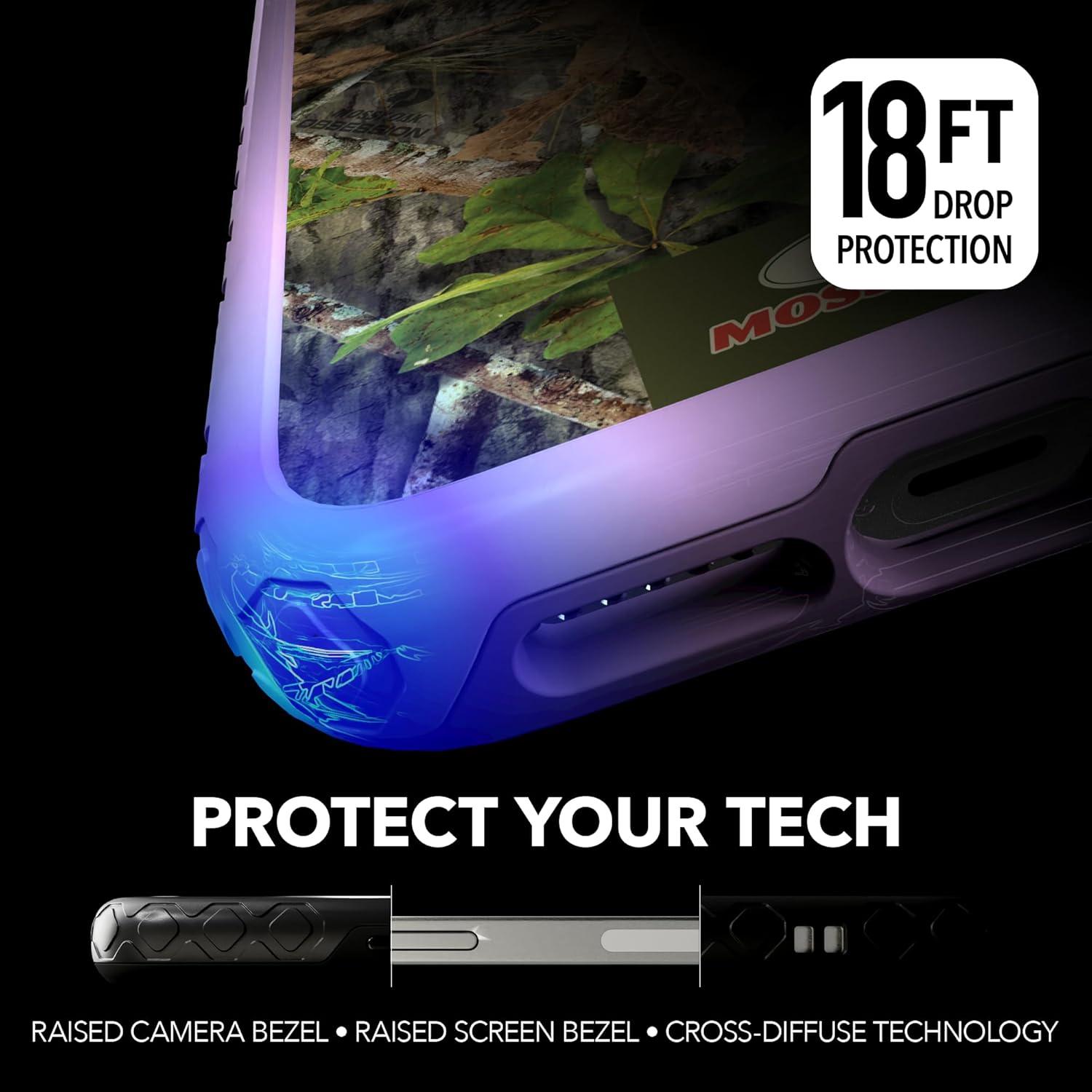image:imagecellhelmet Mossy Oak Agua Seafoam DualLayer Case in Slate Blue Designed for iPhone XR Shock amp Drop Proof Durable As Seen on Shark TankObsession Lilac Blossom Purple