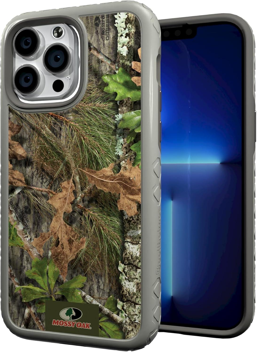 image:imagecellhelmet Mossy Oak Agua Seafoam DualLayer Case in Slate Blue Designed for iPhone XR Shock amp Drop Proof Durable As Seen on Shark TankObsession Gray