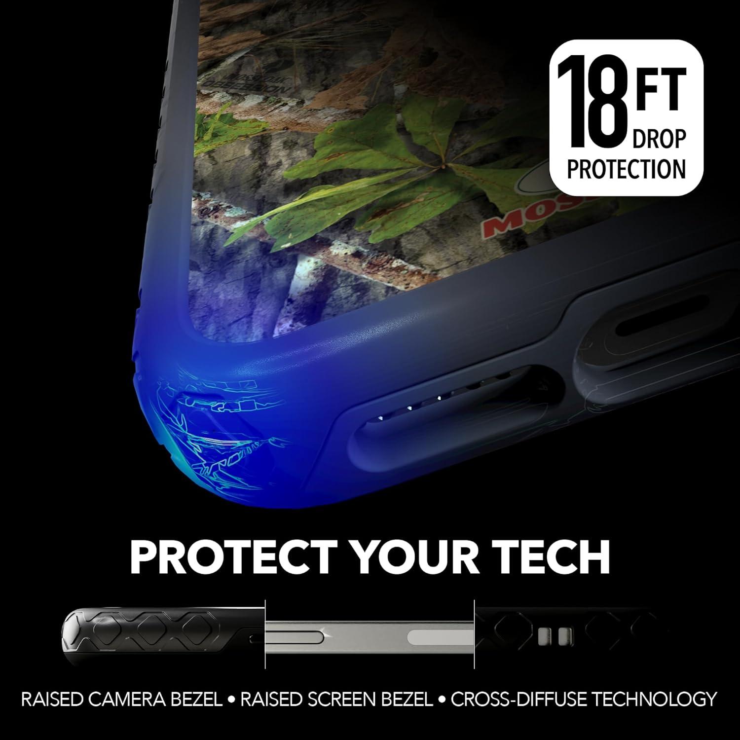 image:imagecellhelmet Mossy Oak Agua Seafoam DualLayer Case in Slate Blue Designed for iPhone XR Shock amp Drop Proof Durable As Seen on Shark TankObsession Slate Blue