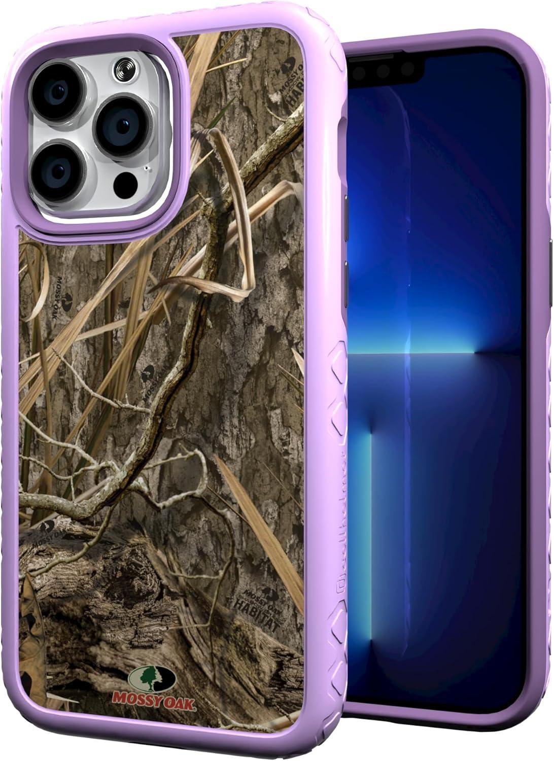 image:imagecellhelmet Mossy Oak Agua Seafoam DualLayer Case in Slate Blue Designed for iPhone XR Shock amp Drop Proof Durable As Seen on Shark TankShadow Grass Lilac Blossom Purple