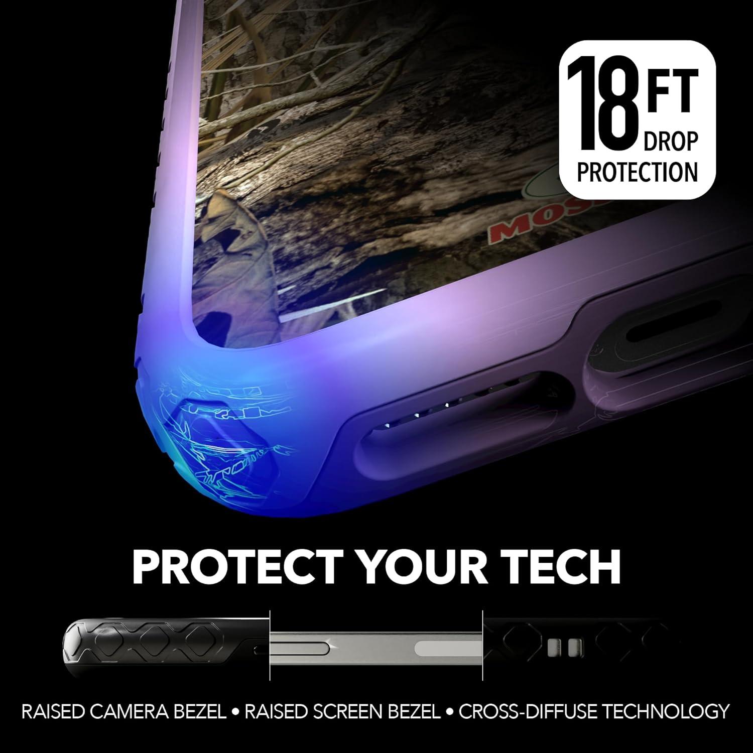 image:imagecellhelmet Mossy Oak Agua Seafoam DualLayer Case in Slate Blue Designed for iPhone XR Shock amp Drop Proof Durable As Seen on Shark TankShadow Grass Lilac Blossom Purple