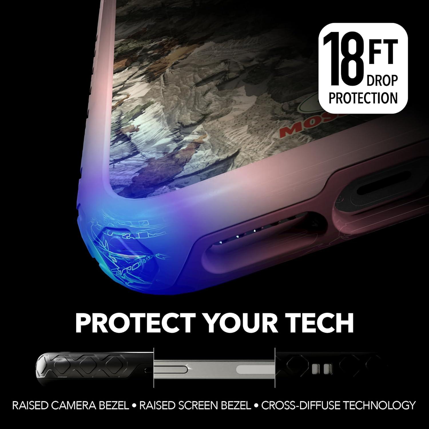image:imagecellhelmet Mossy Oak Agua Seafoam DualLayer Case in Slate Blue Designed for iPhone XR Shock amp Drop Proof Durable As Seen on Shark TankTerra Gila Pink Magnolia