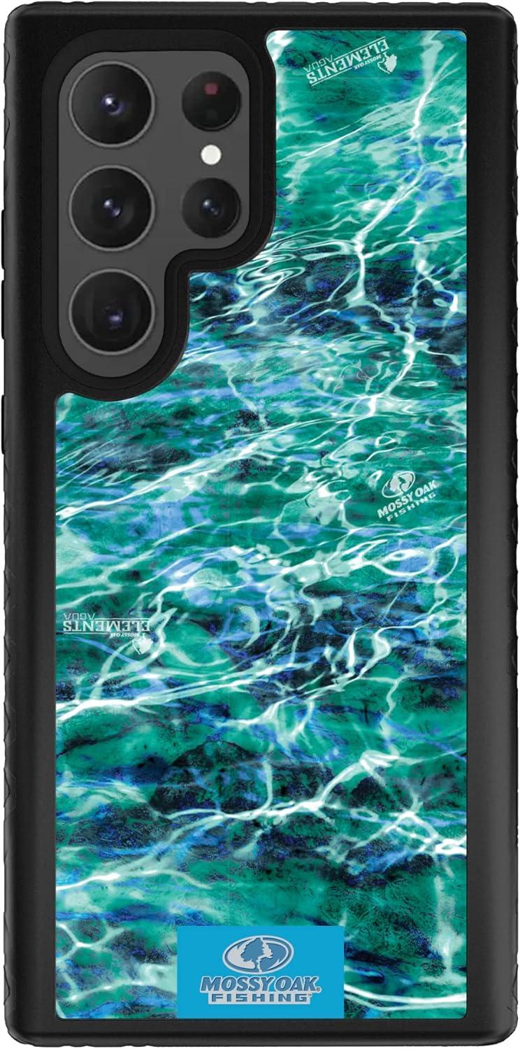 image:imagecellhelmet Mossy Oak Country DNA DualLayer Case in Deep Sea Blue Designed for Galaxy S23 Ultra Shock amp Drop Proof Durable As Seen on Shark TankAgua Seafoam Onyx Black