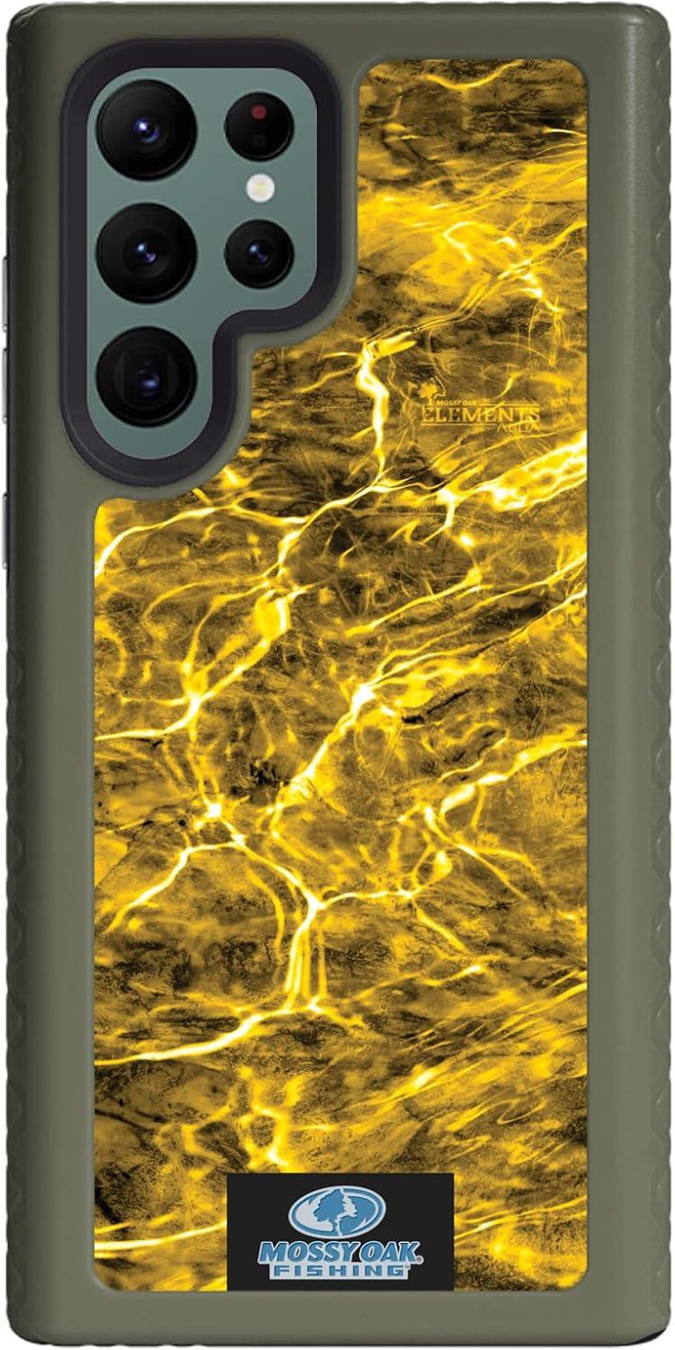 image:imagecellhelmet Mossy Oak Country DNA DualLayer Case in Deep Sea Blue Designed for Galaxy S23 Ultra Shock amp Drop Proof Durable As Seen on Shark TankAgua Yellowfin Olive Drab Green