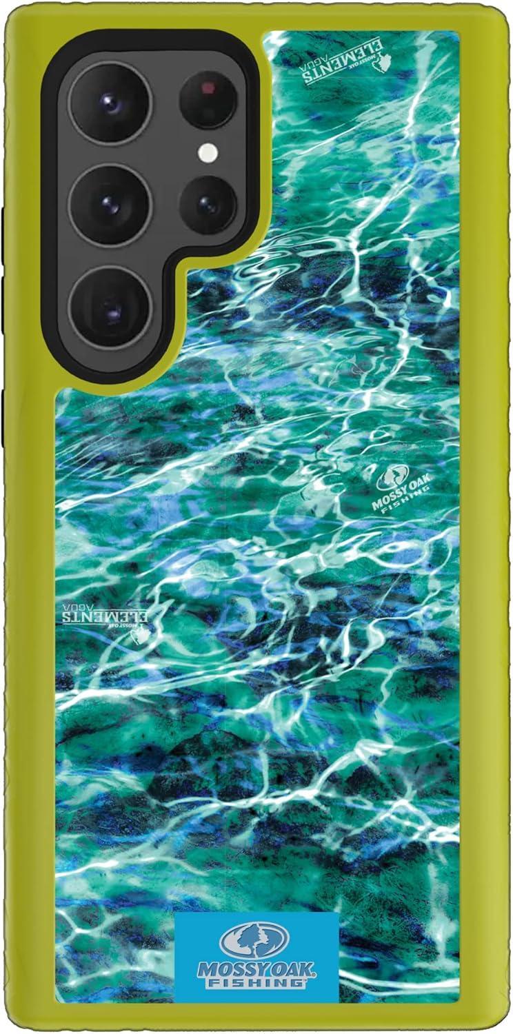 image:imagecellhelmet Mossy Oak Country DNA DualLayer Case in Deep Sea Blue Designed for Galaxy S23 Ultra Shock amp Drop Proof Durable As Seen on Shark TankAgua Seafoam Electric Lime