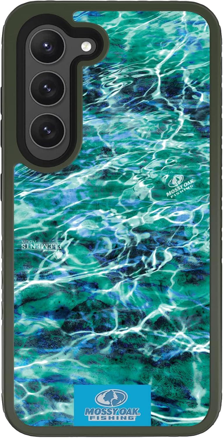 image:imagecellhelmet Mossy Oak Country DNA DualLayer Case in Deep Sea Blue Designed for Galaxy S23 Ultra Shock amp Drop Proof Durable As Seen on Shark TankAgua Seafoam Olive Drab Green