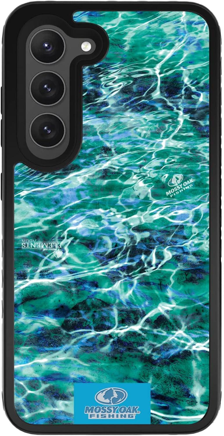 image:imagecellhelmet Mossy Oak Country DNA DualLayer Case in Deep Sea Blue Designed for Galaxy S23 Ultra Shock amp Drop Proof Durable As Seen on Shark TankAgua Seafoam Onyx Black
