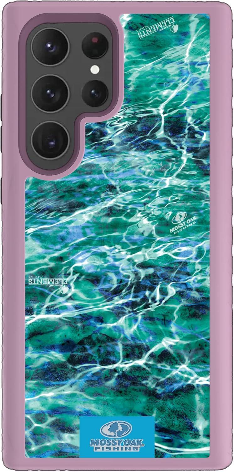 image:imagecellhelmet Mossy Oak Country DNA DualLayer Case in Deep Sea Blue Designed for Galaxy S23 Ultra Shock amp Drop Proof Durable As Seen on Shark TankAgua Seafoam Lilac Blossom Purple