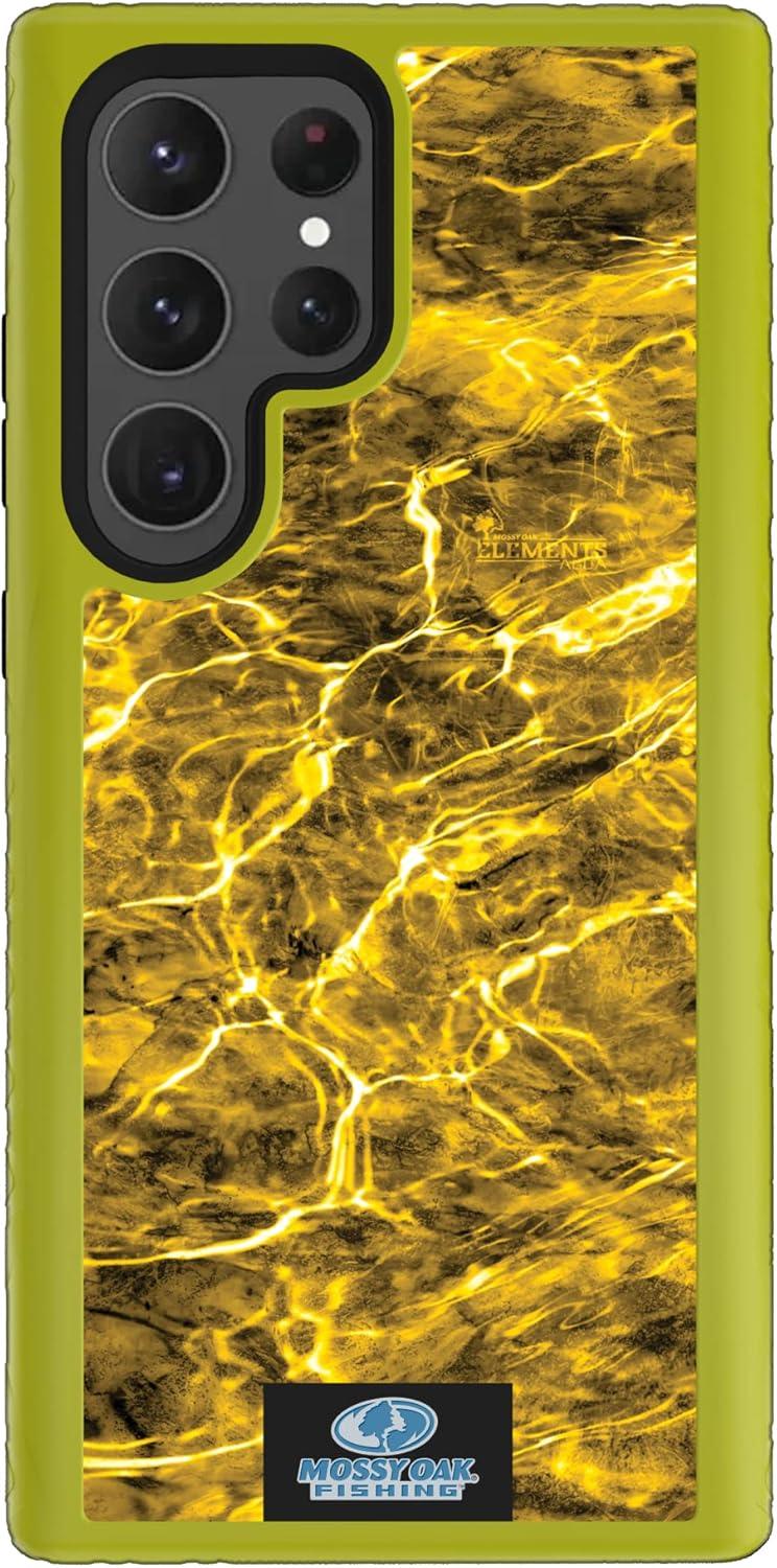 image:imagecellhelmet Mossy Oak Country DNA DualLayer Case in Deep Sea Blue Designed for Galaxy S23 Ultra Shock amp Drop Proof Durable As Seen on Shark TankAgua Yellowfin Electric Lime