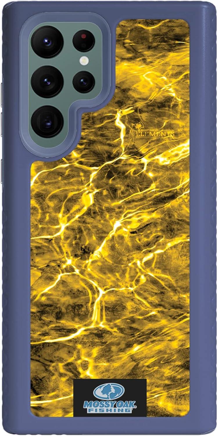 image:imagecellhelmet Mossy Oak Country DNA DualLayer Case in Deep Sea Blue Designed for Galaxy S23 Ultra Shock amp Drop Proof Durable As Seen on Shark TankAgua Yellowfin Slate Blue