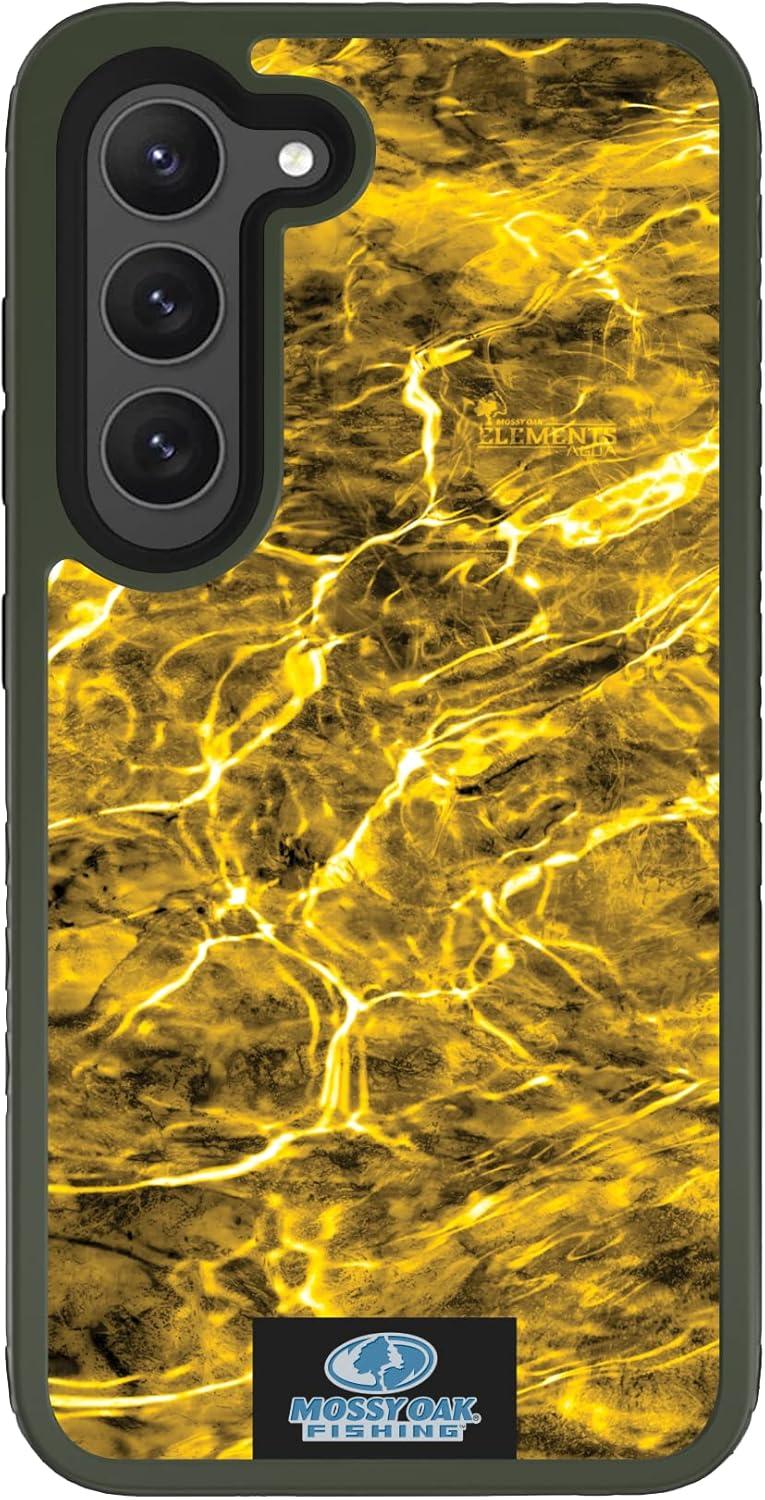 image:imagecellhelmet Mossy Oak Country DNA DualLayer Case in Deep Sea Blue Designed for Galaxy S23 Ultra Shock amp Drop Proof Durable As Seen on Shark TankAgua Yellowfin Olive Drab Green