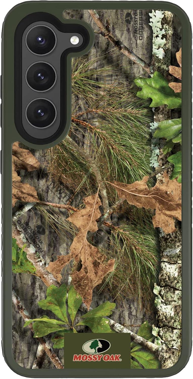 image:imagecellhelmet Mossy Oak Country DNA DualLayer Case in Deep Sea Blue Designed for Galaxy S23 Ultra Shock amp Drop Proof Durable As Seen on Shark TankObsession Olive Drab Green
