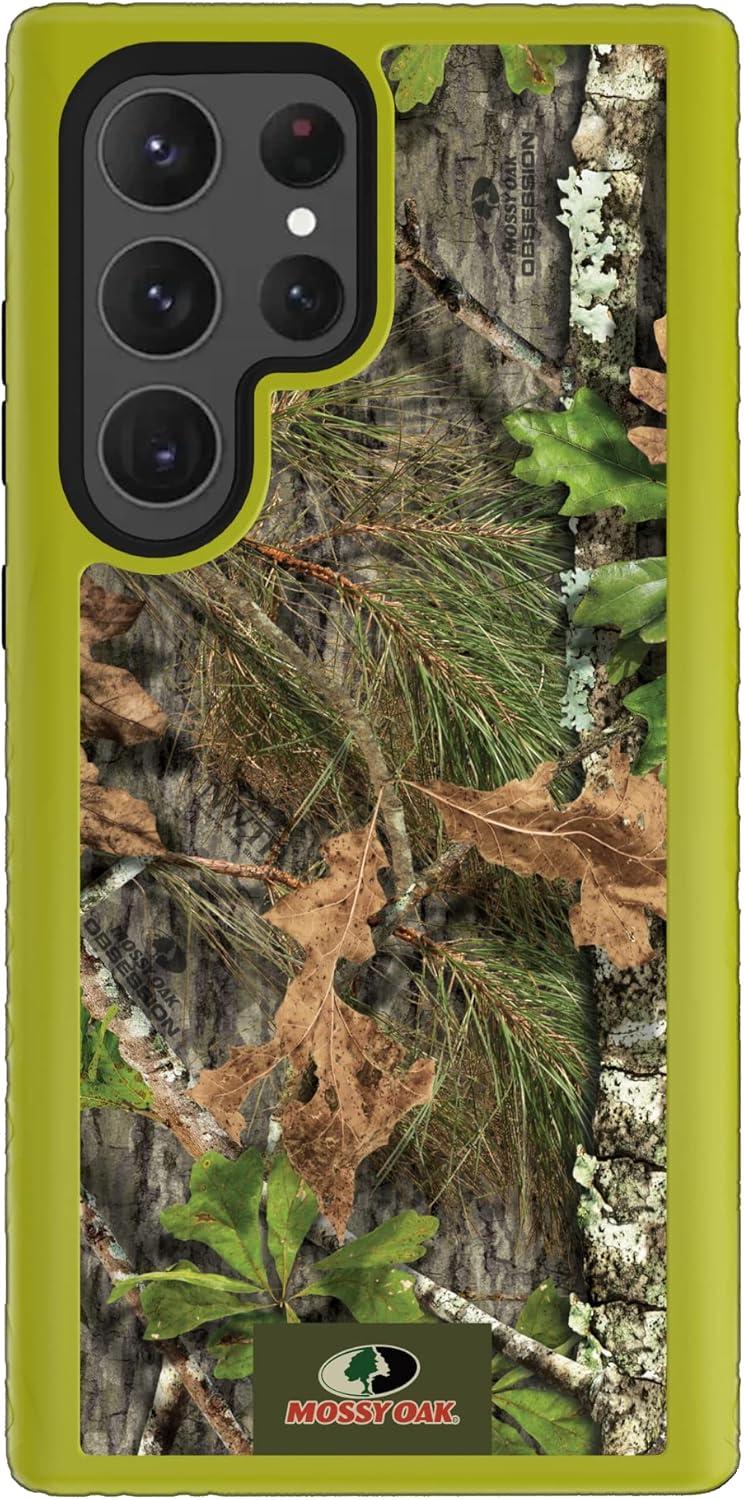 image:imagecellhelmet Mossy Oak Country DNA DualLayer Case in Deep Sea Blue Designed for Galaxy S23 Ultra Shock amp Drop Proof Durable As Seen on Shark TankObsession Electric Lime