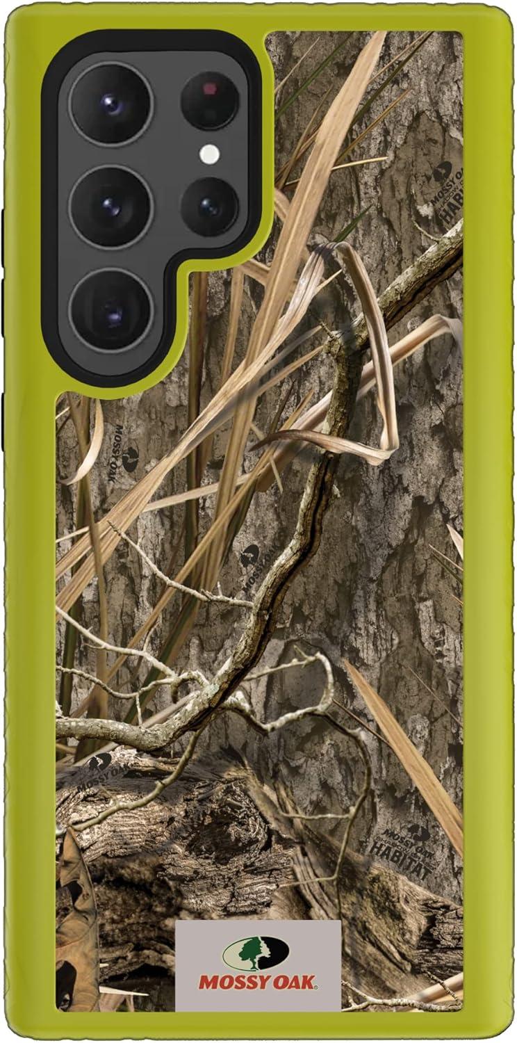 image:imagecellhelmet Mossy Oak Country DNA DualLayer Case in Deep Sea Blue Designed for Galaxy S23 Ultra Shock amp Drop Proof Durable As Seen on Shark TankShadow Grass Electric Lime
