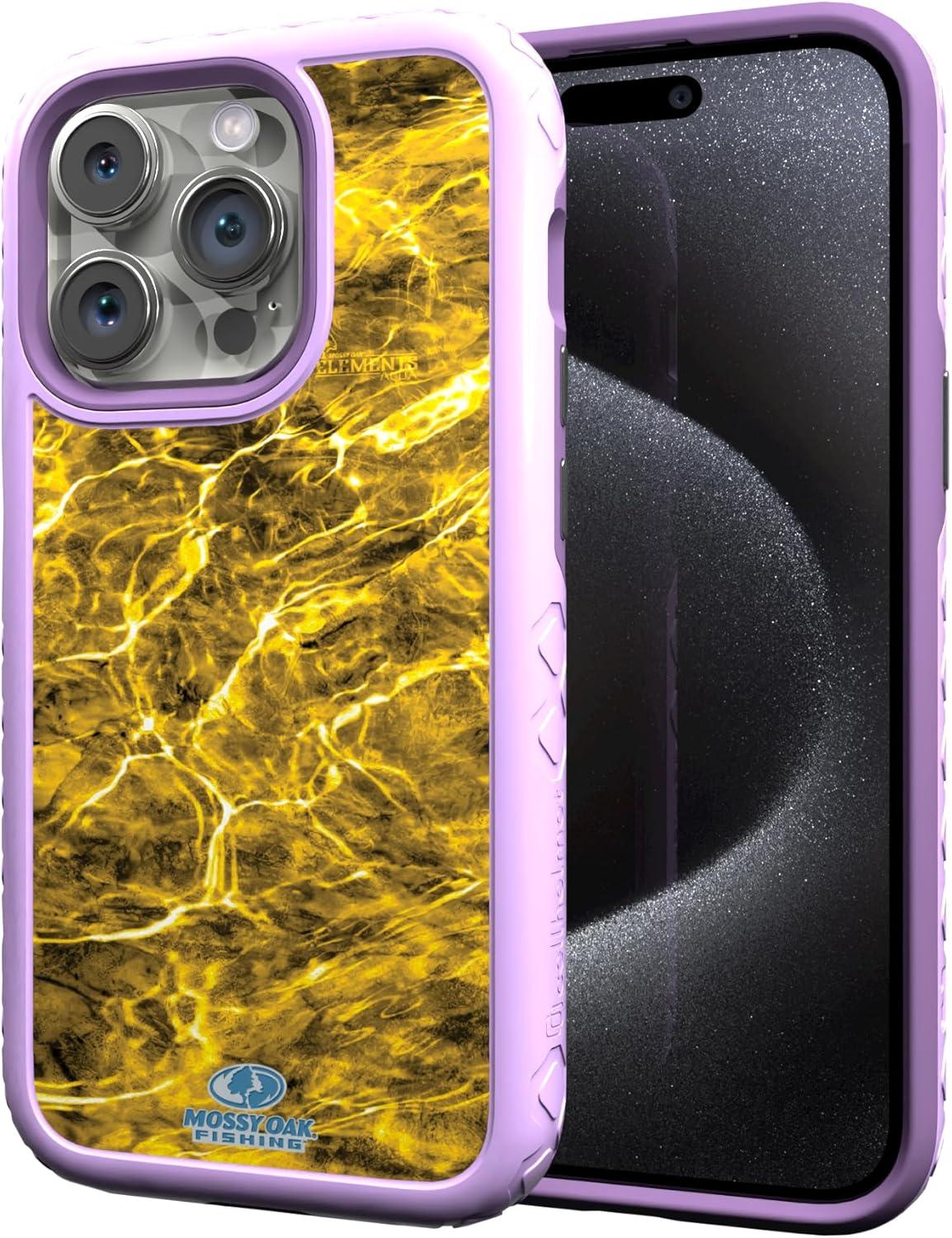 image:imagecellhelmet Mossy Oak Terra Gila DualLayer Case in Gray Designed for iPhone 13 Pro Max Shock amp Drop Proof Durable As Seen on Shark TankAgua Yellowfin Lilac Blossom Purple