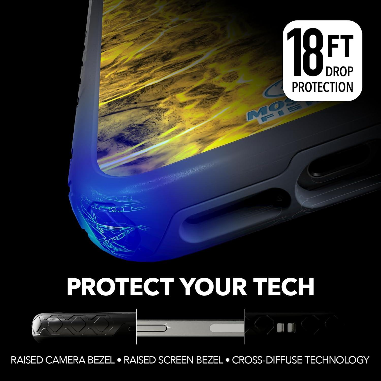 image:imagecellhelmet Mossy Oak Terra Gila DualLayer Case in Gray Designed for iPhone 13 Pro Max Shock amp Drop Proof Durable As Seen on Shark TankAgua Yellowfin Slate Blue